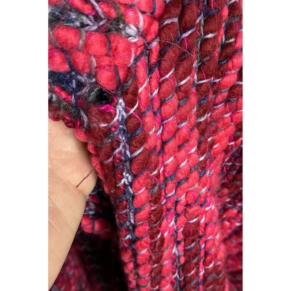 Genoa Sweaters Argentina Pink Wool Blend Full Zip Jacket XL Beautiful - Picture 7 of 7